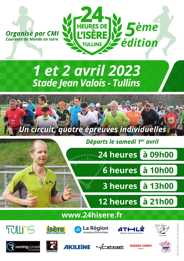 Affiche des 24 Heures de l'Isère 2023